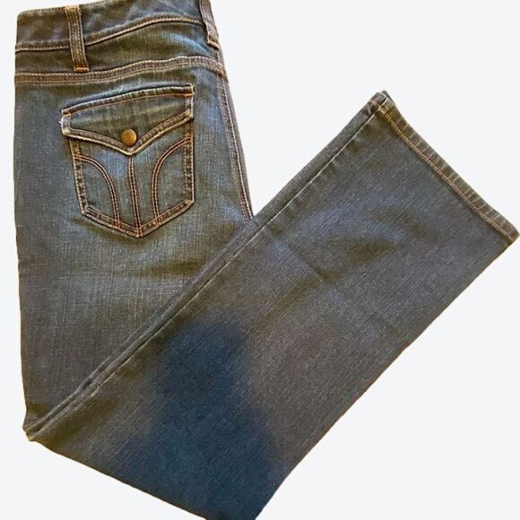 Ann Taylor LOFT Cotton Spandex Blend Slim Boot Denim Blue Jeans Size 10P - Picture 7 of 11